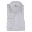 Business-Hemd m. Doppelm. wei&szlig;/Slim Fit u. Lang-Arm