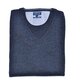 V- Neck Lambswool-Pullover in Anthrazit