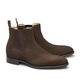 Rauhleder Chelsea-Boot von Carlos Santos in Dunkel-Braun