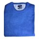 O-Neck Lambswool-Pullover Denim-Blue