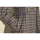 Tweed-Mantel "Jutta" Navy mit Multi-Color Check