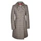 Tweed-Mantel "Jutta" Navy mit Multi-Color Check