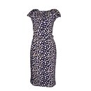Kleid Sabrina mit angesetztem &Auml;rmchen Admiral Blau