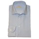 Business-Hemd in Cotton-Vollzwirn Hellblau/Wei&szlig; gestreift Tailor-Fit