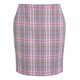 Glencheck-Rock in Rosa/Blau/Ecru