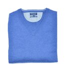 V-Neck Lambswool- Pullover in Denim-Blue