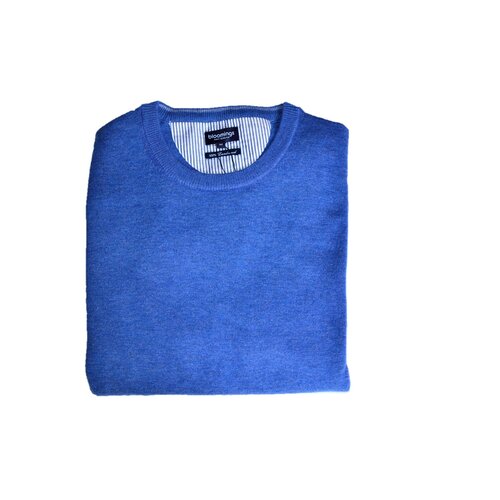 O-Neck Lambswool-Pullover Denim-Blue S