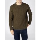 Rundhals-Sweater in Loden-Gr&uuml;n