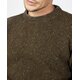 Rundhals-Sweater in Loden-Gr&uuml;n