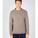 Rundhals Sweater in Taupe/Stein