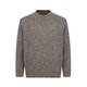 Rundhals Sweater in Taupe/Stein