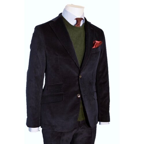 Jackett "Kurt" aus Cord in Navy 29