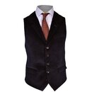 Weste aus Cord in Navy