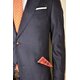 Nadelstreifen-Anzug mit Cashmere  Navy