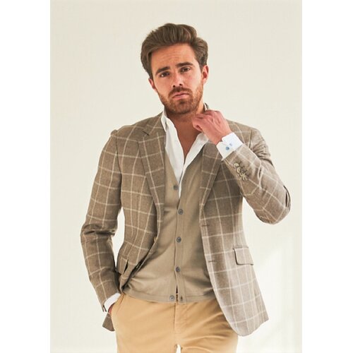 Jackett   in Camel/Ecru
