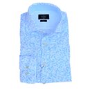 Leinenhemd, Wei&szlig; mit Hibiscus Print