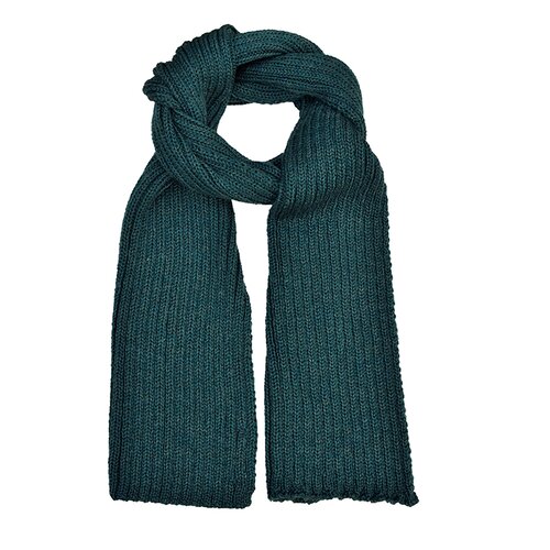 Schal "Ribbed Merino" in Gr&uuml;n
