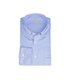Button-Down Hemd in Cotton-Vollzwirn Miniatur-Karo Blau/Wei&szlig;