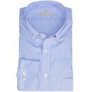 Button-Down Hemd in Cotton-Vollzwirn Miniatur-Karo Blau/Wei&szlig;