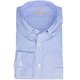 Button-Down Hemd in Cotton-Vollzwirn Miniatur-Karo Blau/Wei&szlig;