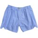 Boxer-Shorts in Wei&szlig; m. Blauem Gitterkaro