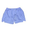 Boxer-Shorts in Wei&szlig; mit Hellblauen Blockstreifen