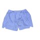 Boxer-Shorts in Wei&szlig; mit Hellblauen Blockstreifen