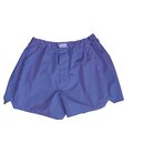 Boxer Shorts in Wei&szlig; mit Blauem Vichy-Karo made by...