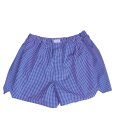 Boxer Shorts in Wei&szlig; mit Blauem Vichy-Karo made by van Laack 56