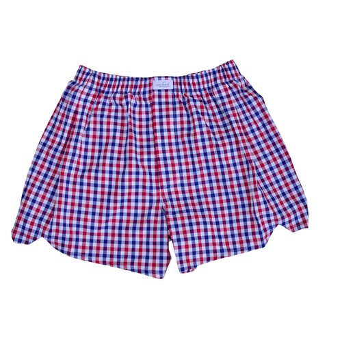 Boxer-Shorts im Rot/Wei&szlig;/Blau Check