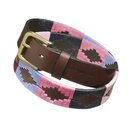 Polo-G&uuml;rtel "Fuerza" in Pink/Blau T&ouml;nen