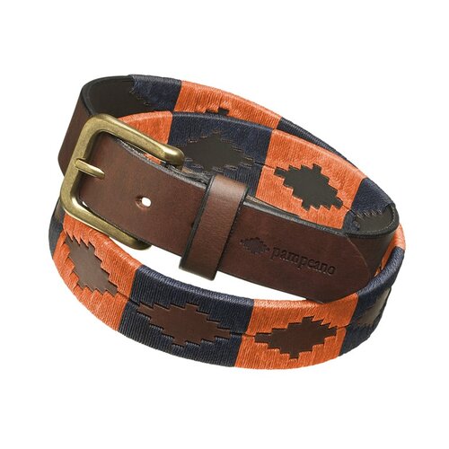 Polo-G&uuml;rtel "Audaz" in Navy/Rost-Orange