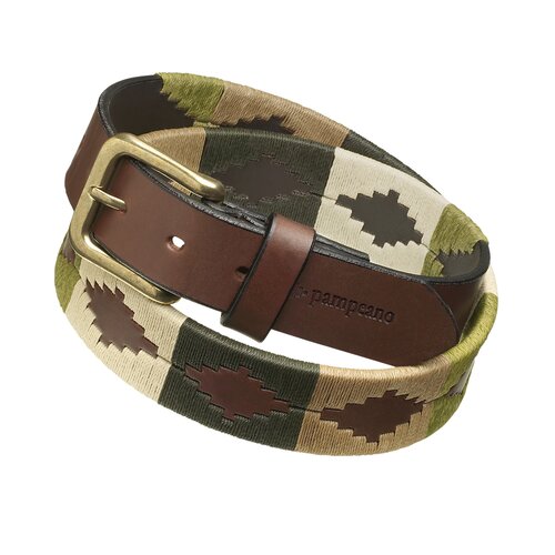 Polo G&uuml;rtel von Pampeano Valiente in Gr&uuml;n/Beige 115