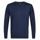 Pullover V-Neck in Merino-Extrafine/  Navy von Profuomo XL