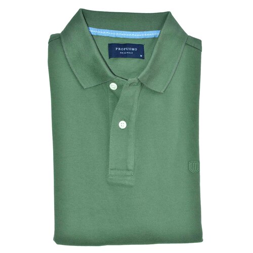 Polo-Shirt in Oliv-Gr&uuml;n von Profuomo