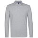 Lang-Arm Polo-Shirt in Hellgrau von Profuomo