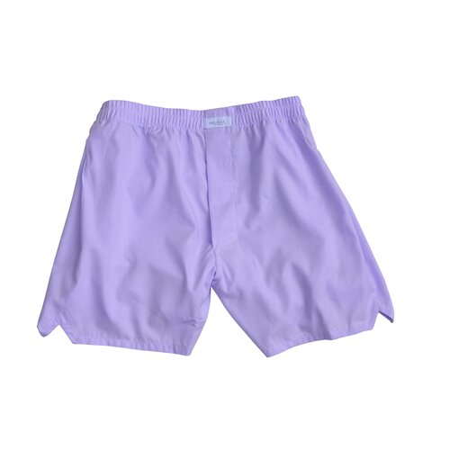 Boxer-Shorts mit kleinem Vichykaro in Flieder/Wei&szlig;