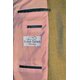 Jackett "Fabian" aus Khakifarbenem Twill mit feinem Overcheck in Hellblau/Braun