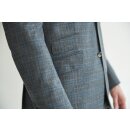 Anzug "Aurel" in Taupe mit Blauem Glencheck