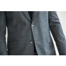 Anzug "Aurel" in Taupe mit Blauem Glencheck