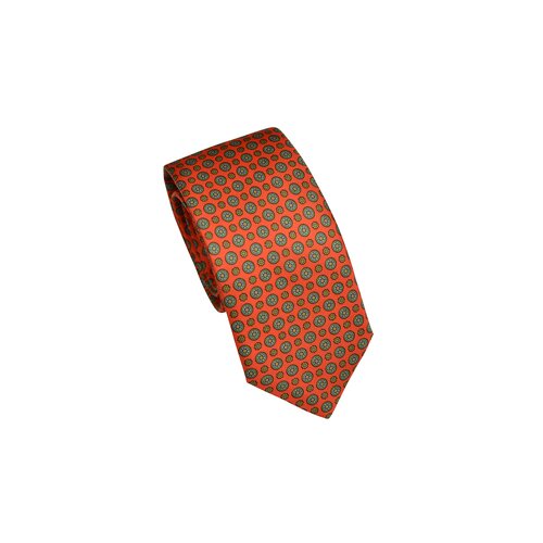 "Medaglione" in Oliv auf Orange