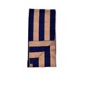 Cashmere-Schal in Navy/Camel