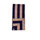 Cashmere-Schal in Navy/Camel