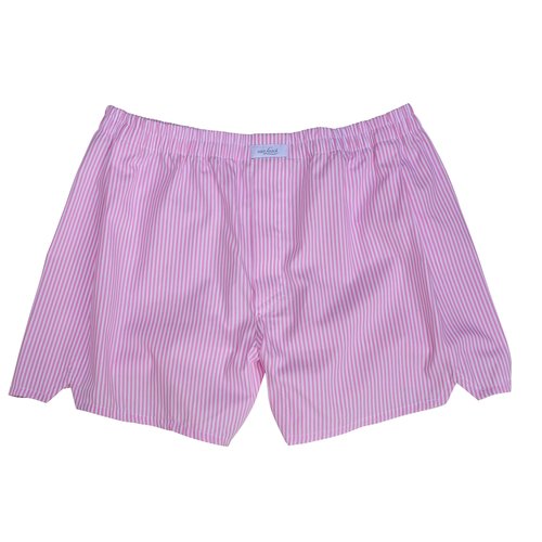 Boxer-Shorts in Rosa/Wei&szlig; Gestreift 56