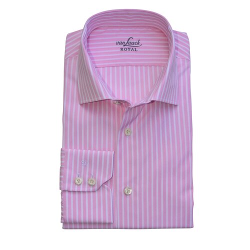Businesshemd Rato in Rosa m. wei&szlig;en Streifen/ Slim-Fit 39