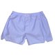 Boxer-Shorts in wei&szlig; m. Hellblauem Blockstreifen