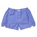 Boxer-Shorts in wei&szlig; mit Blauem Blockstreifen 52