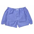 Boxer-Shorts in wei&szlig; mit Blauem Blockstreifen 56