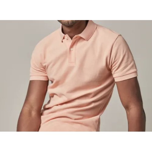 Polo-Pique Shirt in Lachs
