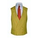 Doppelreihige Cutweste in Beige-Champagner